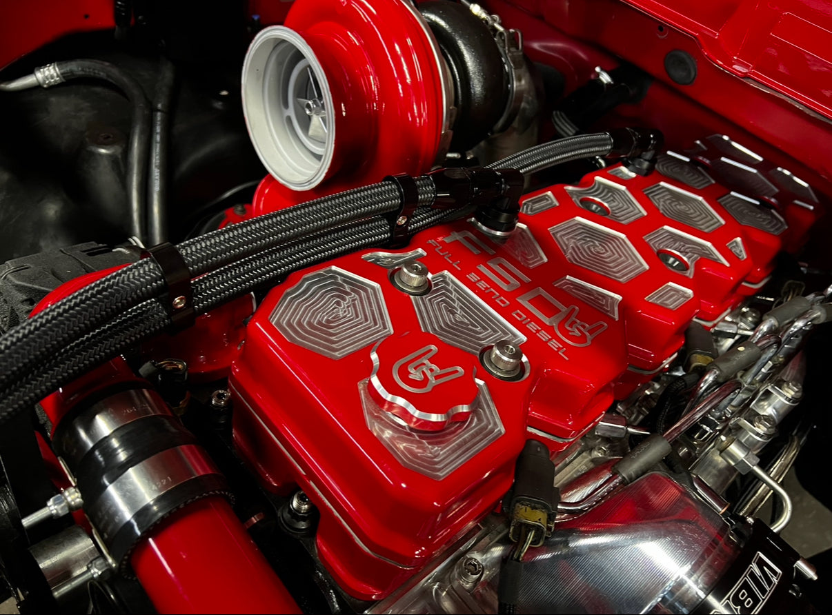 FSD 5.9L/6.7L Cummins Billet Honeycomb Valve Cover