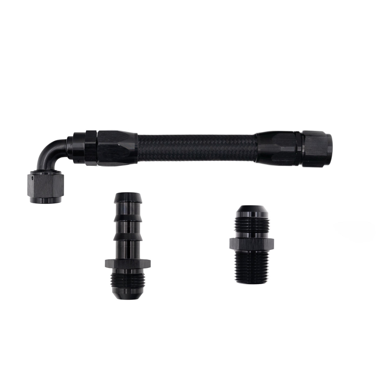 FSD 1998.5+ Dodge Cummins Replacement Top Heater Hose Black Braided