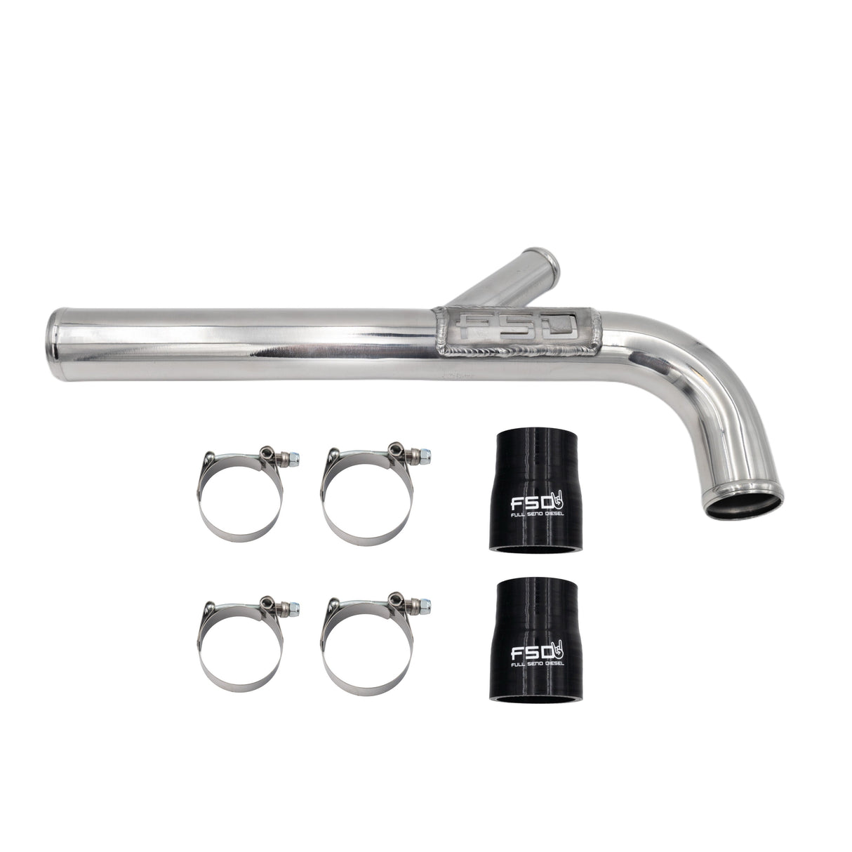 FSD 13-15 6.7 Cummins Fabricated Upper Coolant Pipe (Dual Radiators)