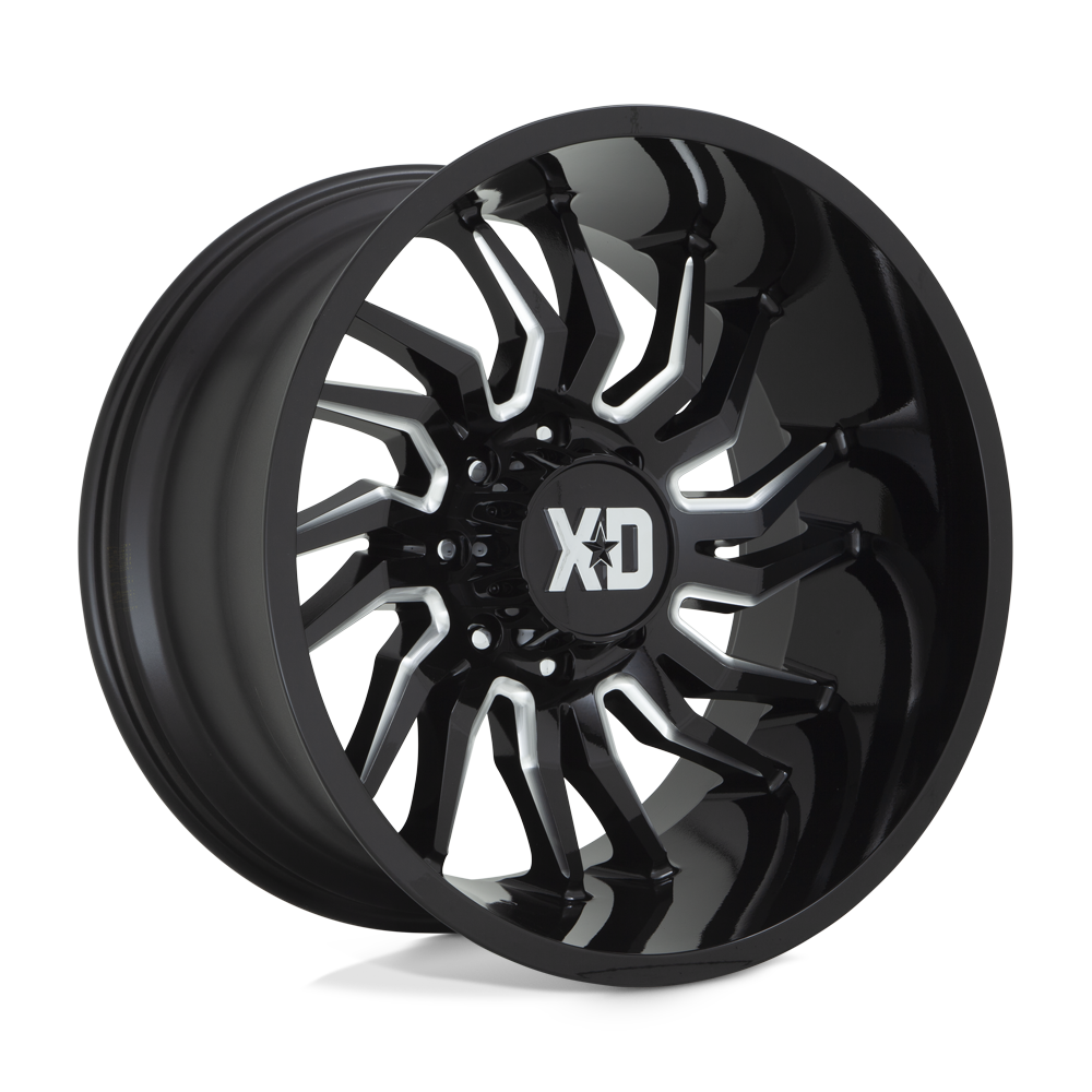 XD858 22X10 5X5.5 GLOSS BLACK MILL -18MM