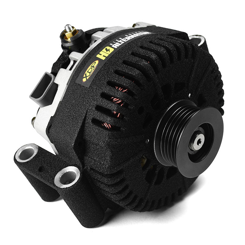 XDP Wrinkle Black HD High Output Secondary Alternator XD358 For 2003-2007 Ford 6.0L Powerstroke