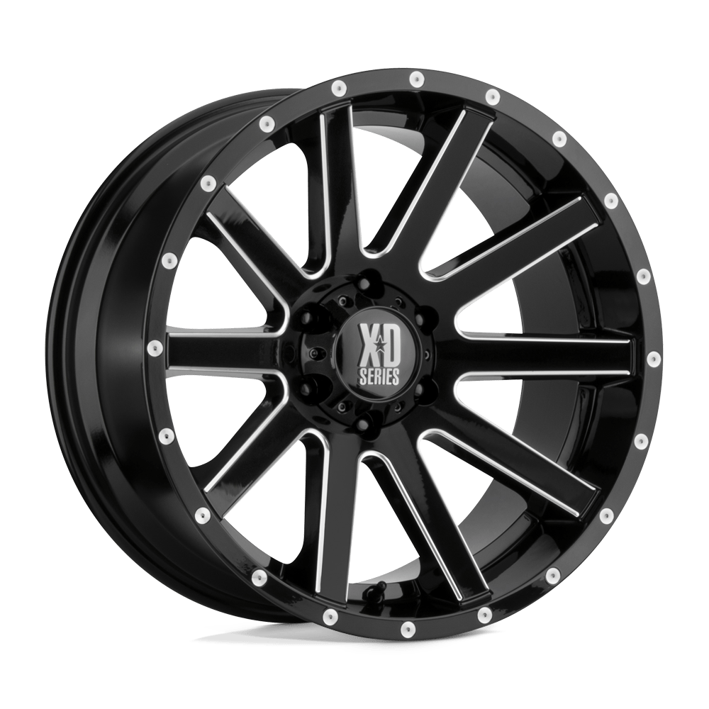 XD818 20X10 6X5.5 S-BLK MILLED -24MM