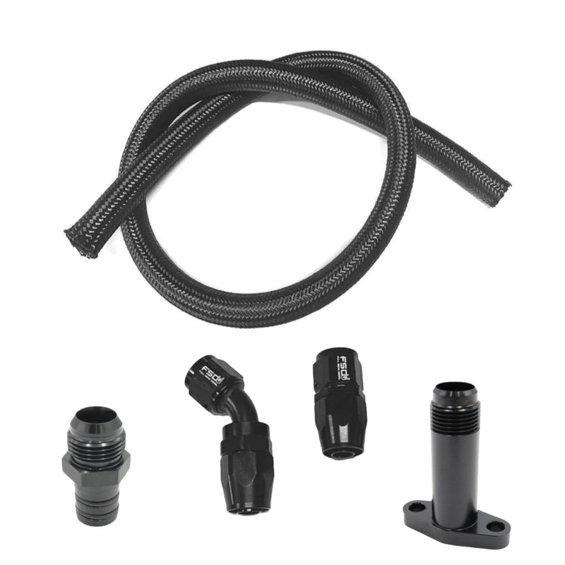 FSD 1989-2022 Dodge Cummins DIY High Flow -12AN Turbo Drain Kit