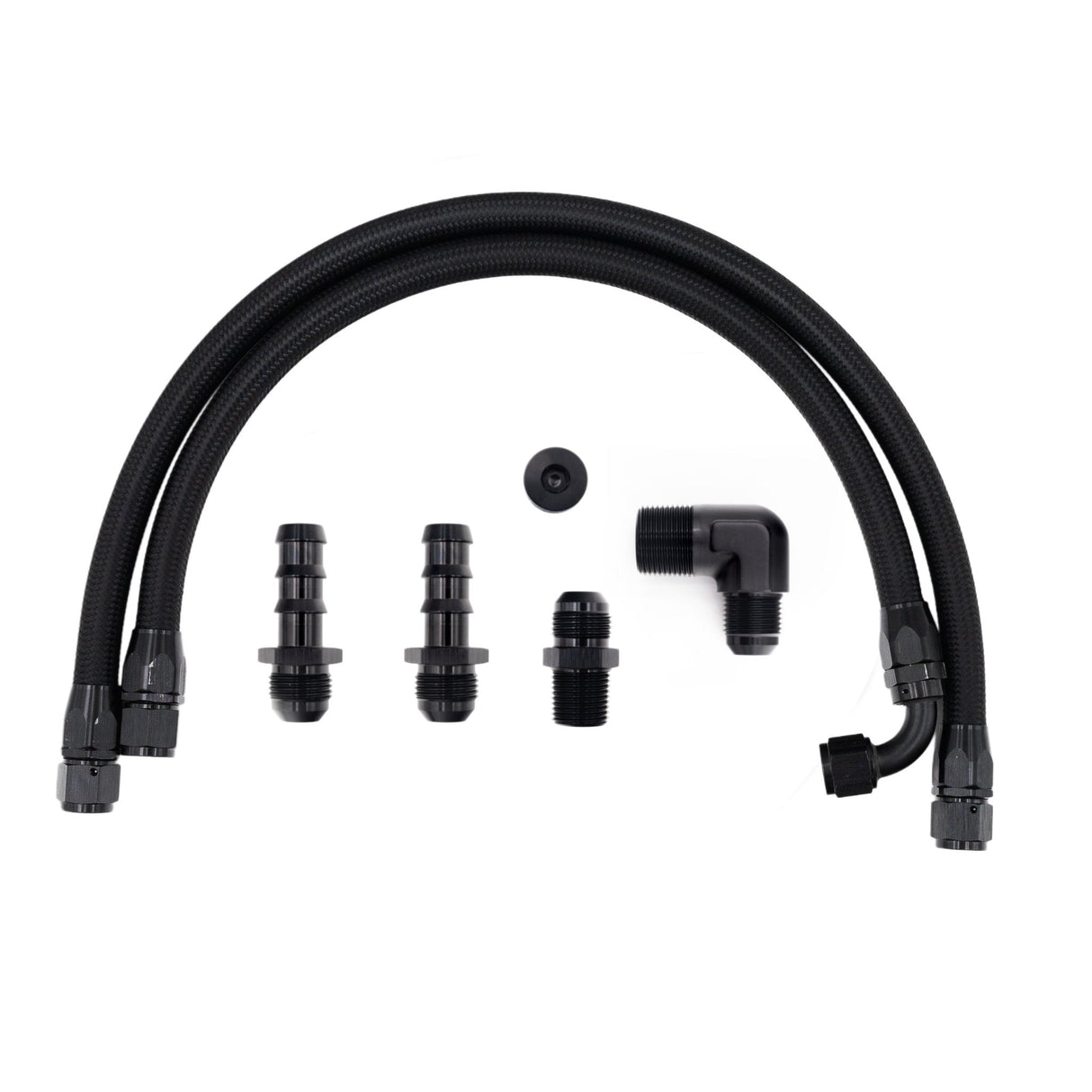 FSD 1989-1998 Dodge Cummins Heater Hose Kit Black Braided