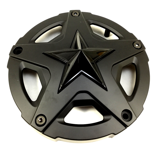 XD827 18X9 TALL M-BLK CAP W/ G-BLK STAR