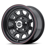 AR767 D WINDOW 16X8 6X5.5 G-BLK +12MM