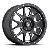 AX196 20X9 6X5.5 +45 100.5CB S-BLK/MILL