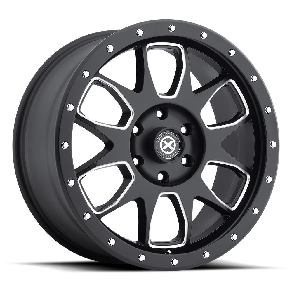 AX196 20X9 6X5.5 +45 100.5CB S-BLK/MILL