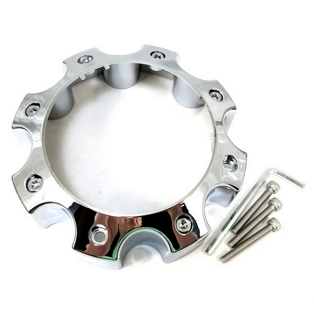 OPEN END 8LUG CAP - CHROME