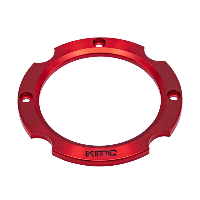 KS CAP RING 4X156 - ANODIZED RED