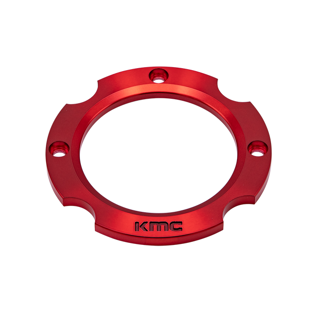 KS CAP RING 4X137 - ANODIZED RED
