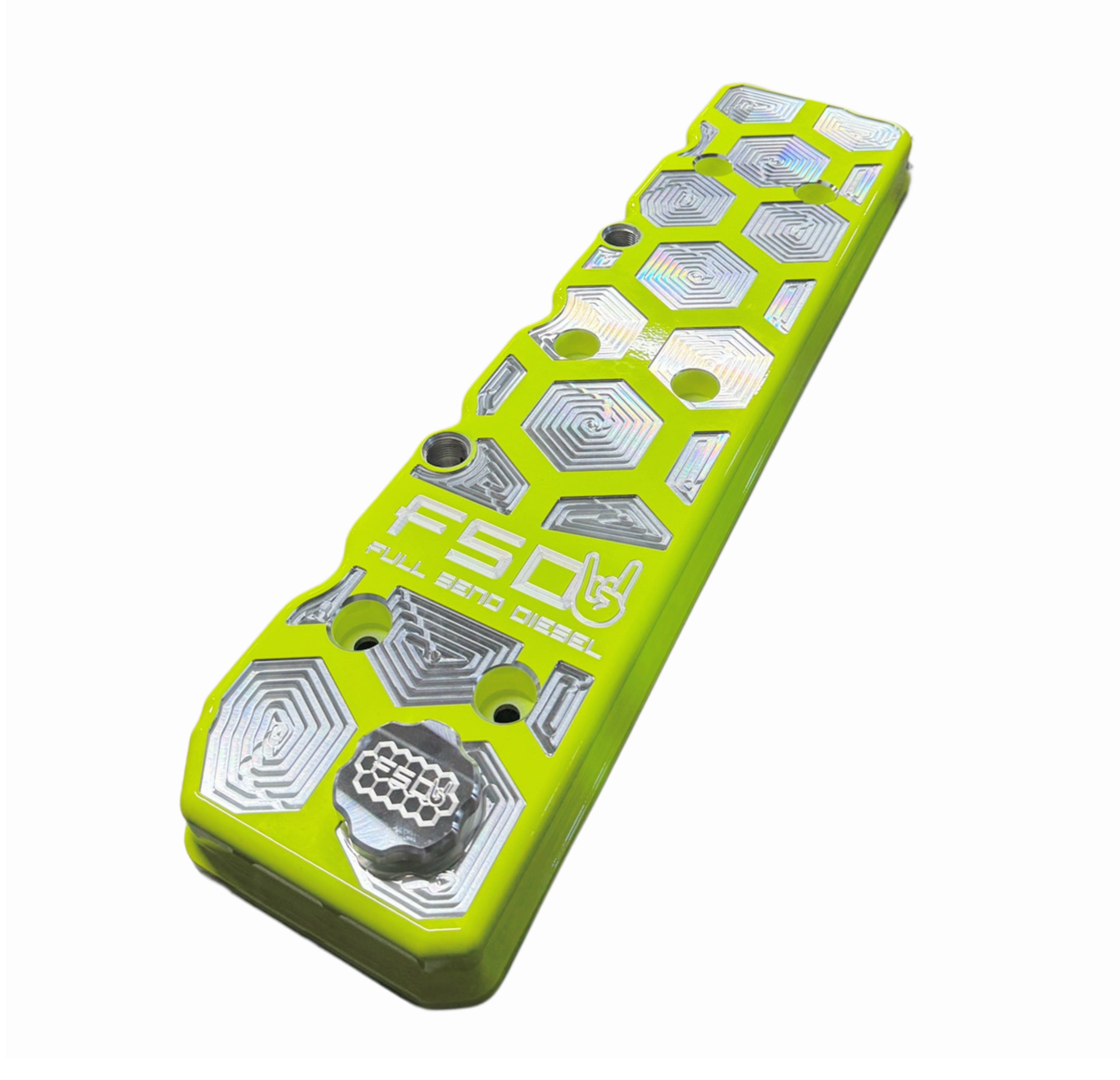 FSD 5.9L/6.7L Cummins Billet Honeycomb Valve Cover – Full Send Diesel