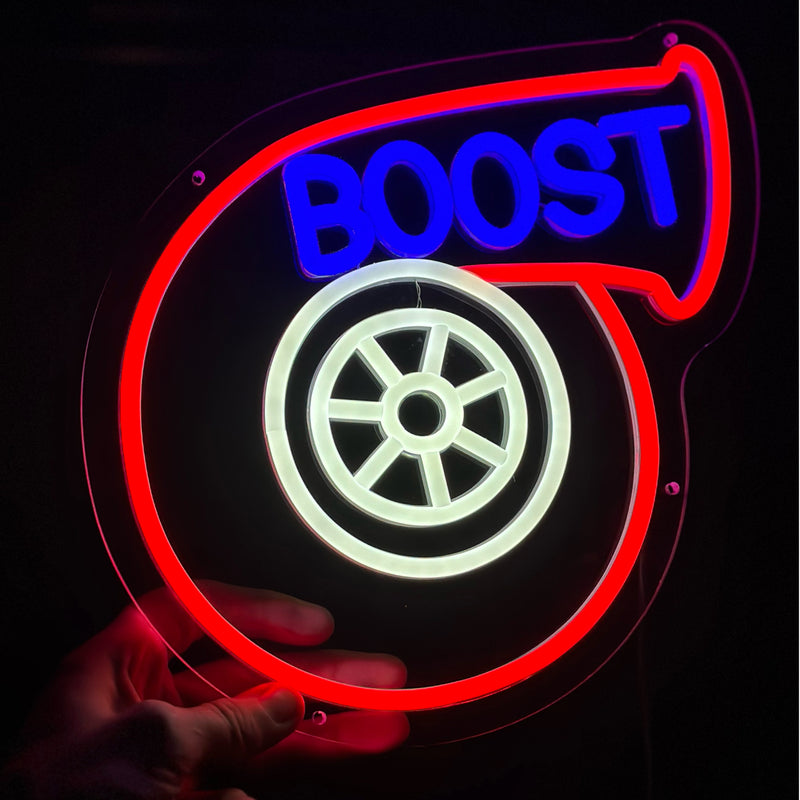 FSD American Boost LED Neon Turbo Sign – Full Send Diesel