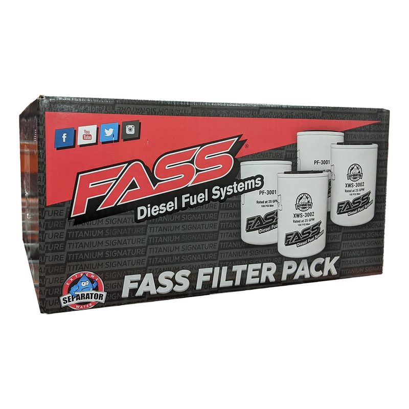 FASS FASS Fuel Filter Pack Contains (2) XWS-3002 & (2) PF-3001