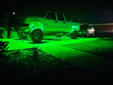 High Intensity RGB Multi Color Rock Lights (Green)