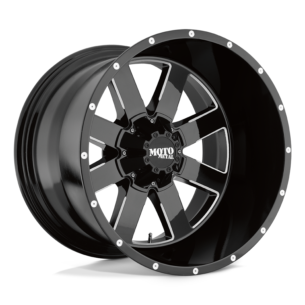 MO962 18X9 6X5.5 G-BLK/MILL 0MM