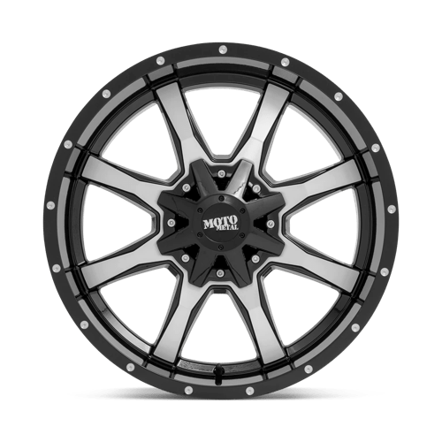 MO970 17X8 8X180 MACH G-BLK 00MM