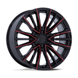 PR223 22X9 6X5.5 78 +28 G-BLK MILL-RED