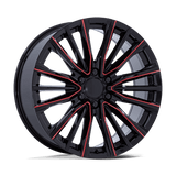 PR223 24X10 6X5.5 78 +28 G-BLK MILL-RED