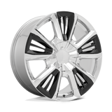 PR212CG 22X9 6X5.5 78.1 CHR BLK-ACC 28MM