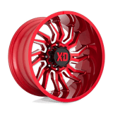 XD858 20X10 6X135 CANDY RED MILLED -18MM