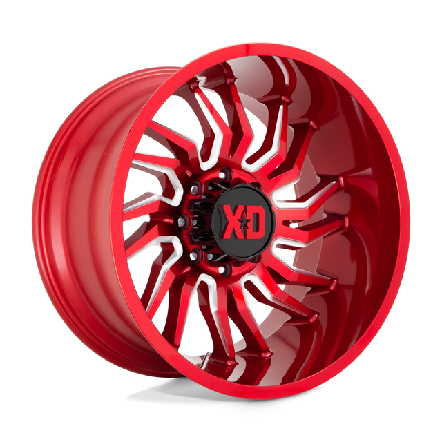 XD858 22X10 8X170 CANDY RED MILLED -18MM