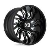 XD858 22X10 8X6.5 GLOSS BLACK MILL -18MM