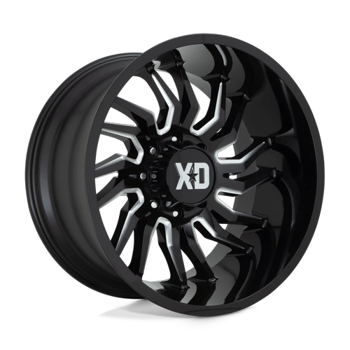 XD858 22X10 6X5.5 GLOSS BLACK MILL -18MM