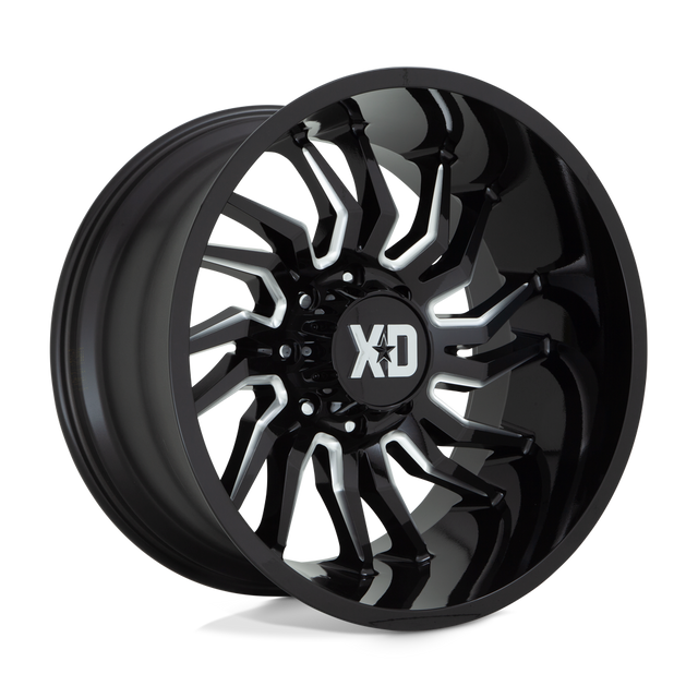 XD858 22X10 6X5.5 GLOSS BLACK MILL -18MM