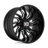 XD858 22X10 6X5.5 GLOSS BLACK MILL -18MM
