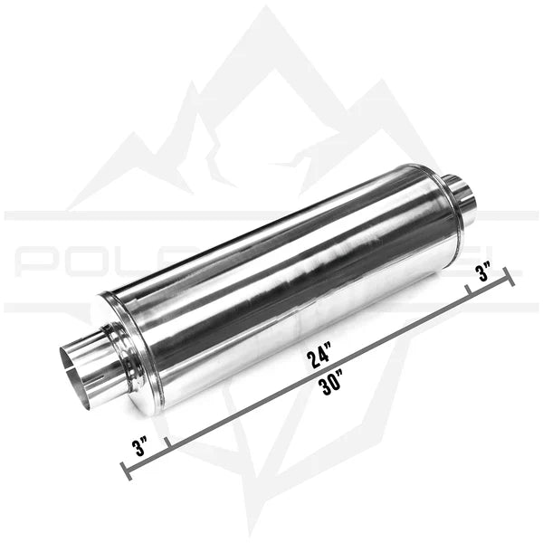 Polar Diesel 409SS Stainless Steel Silencer Mufflers
