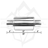 Polar Diesel 409SS Stainless Steel Universal Mufflers