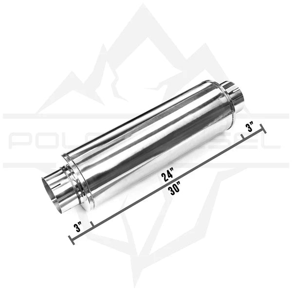 Polar Diesel 409SS Stainless Steel Silencer Mufflers