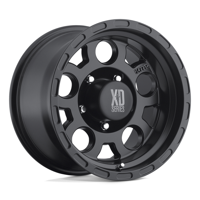 XD122 17X9 6X5.5 MATTE BLACK -6MM KIT