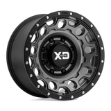 XD129 18X9 6X5.5 M-GRY BLK-RING +18MM
