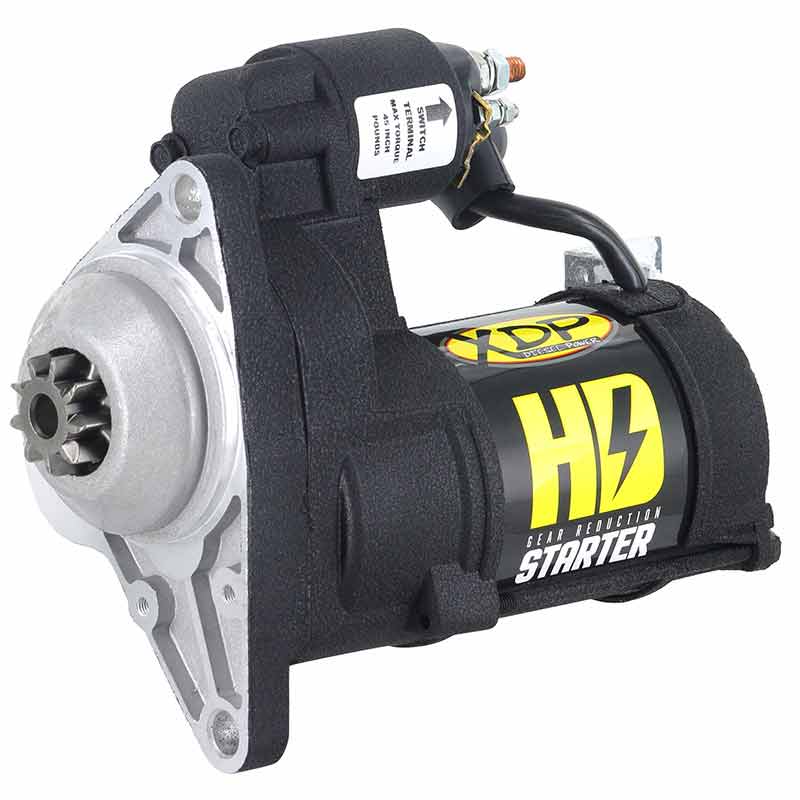 XDP Gear Reduction Starter 01-16 GM 6.6L Duramax Wrinkle Black XD251