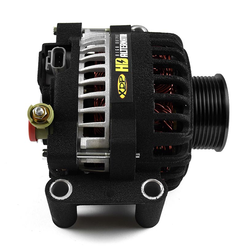 XDP Wrinkle Black HD High Output Alternator 2003-2005 Ford 6.0L Powerstroke XD348