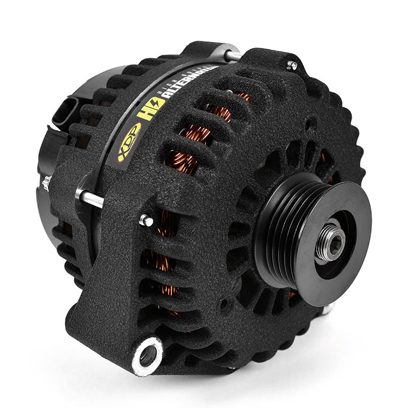 XDP Wrinkle Black HD High Output Alternator 2007.5-2010 GM 6.6L Duramax LMM XD351