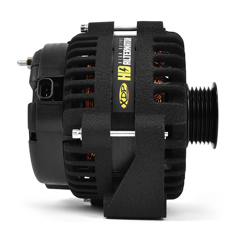 XDP Wrinkle Black HD High Output Alternator 2007.5-2010 GM 6.6L Duramax LMM XD351