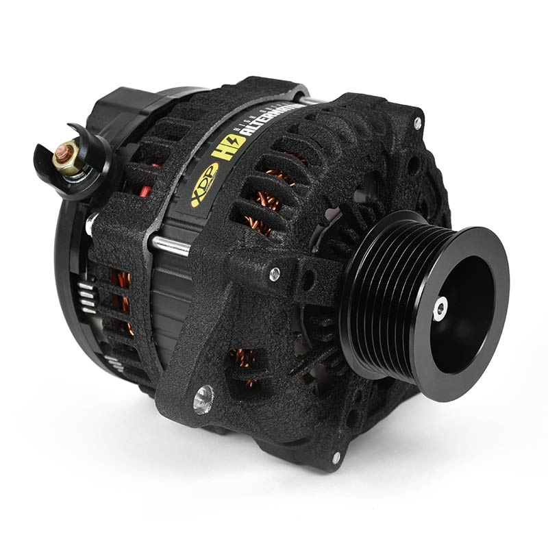 XDP Wrinkle Black HD High Output Alternator 2011-2016 Ford 6.7L Powerstroke XD352