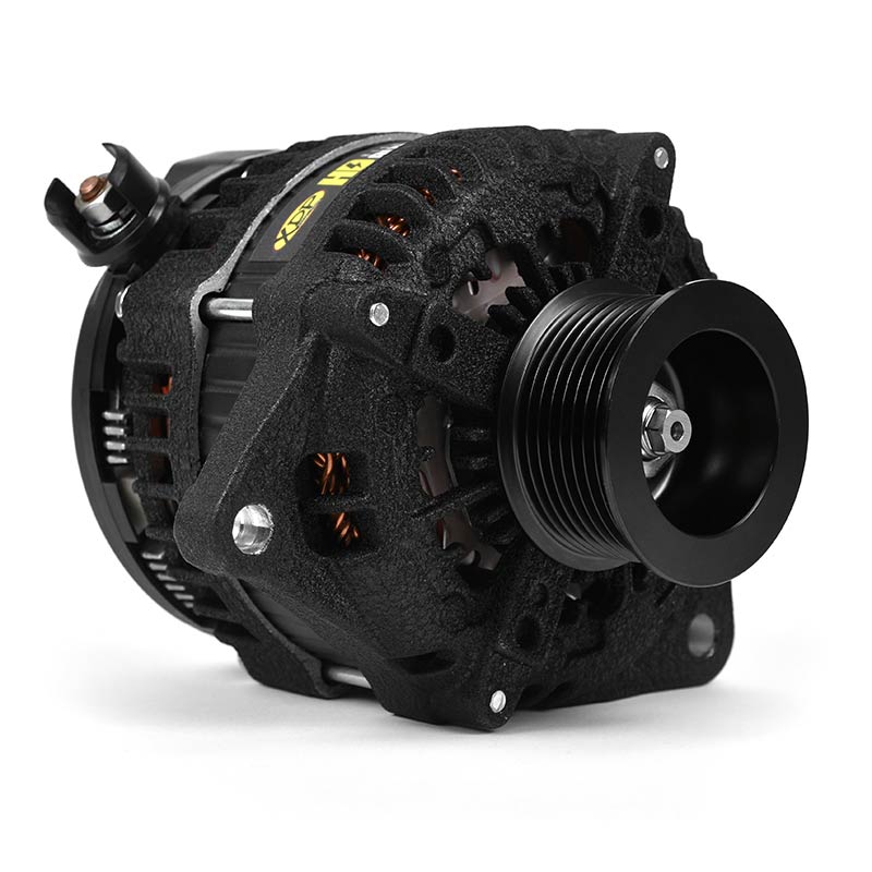 XDP Wrinkle Black HD High Output Alternator 2011-2016 Ford 6.7L Powerstroke XD352