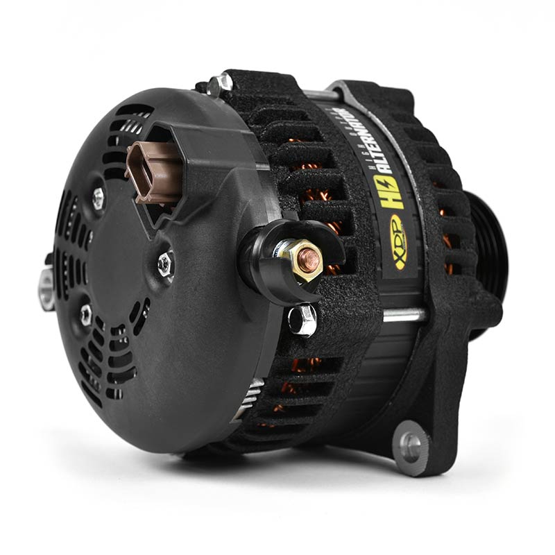 XDP Wrinkle Black HD High Output Alternator 2011-2016 Ford 6.7L Powerstroke XD352