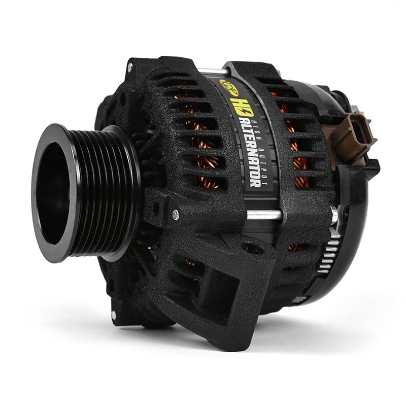 XDP Wrinkle Black HD High Output Alternator 2008-2010 Ford 6.4L Powerstroke XD353