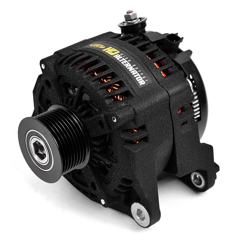 XDP Wrinkle Black HD High Output Alternator 2007.5-2018 Dodge 6.7L Cummins XD354