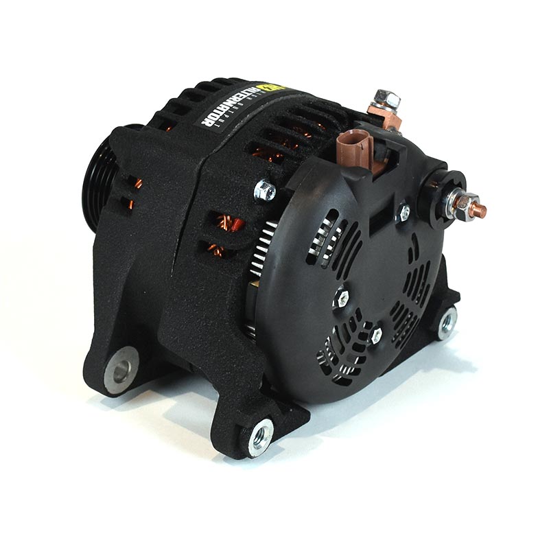 XDP Wrinkle Black HD High Output Alternator XD512 For 2003-2007 Dodge 5.9L Cummins