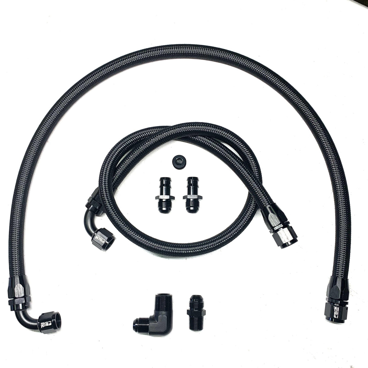 FSD 1989-1998 Dodge Cummins Heater Hose Kit Black Braided-FSD-Full Send Diesel