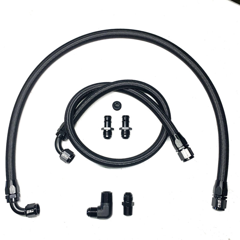 FSD 1989-1998 Dodge Cummins Heater Hose Kit Black Braided-FSD-Full Send Diesel