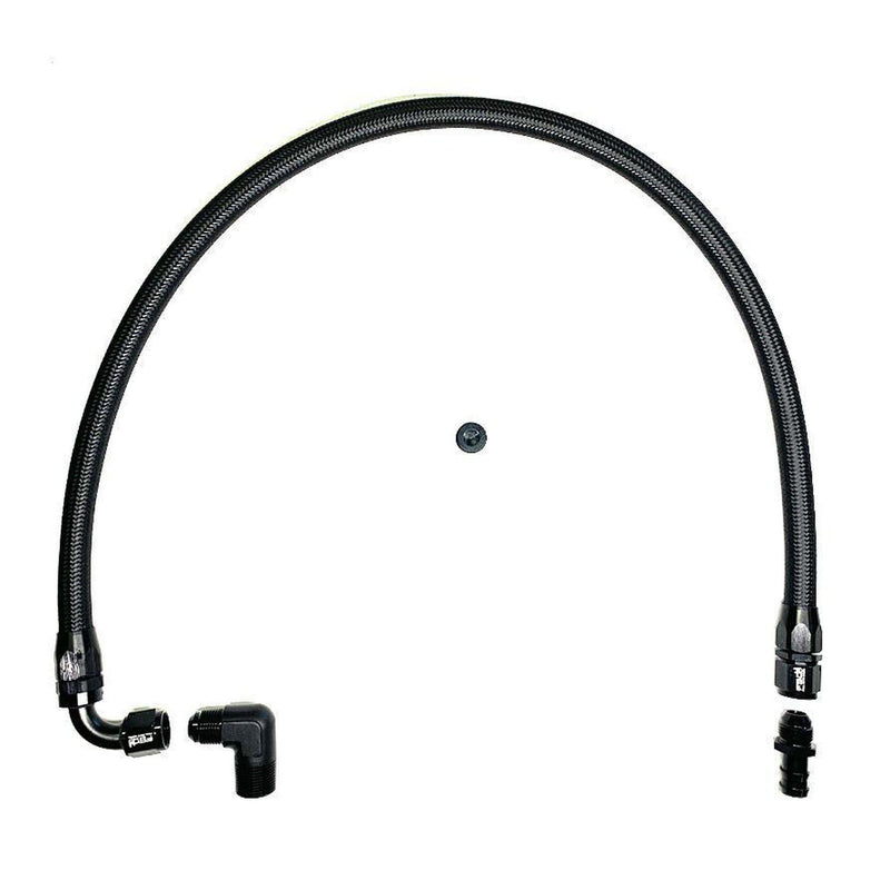 FSD 1998.5-2002 Dodge Cummins Lower Heater Hose Black Braided-fsd-Full Send Diesel