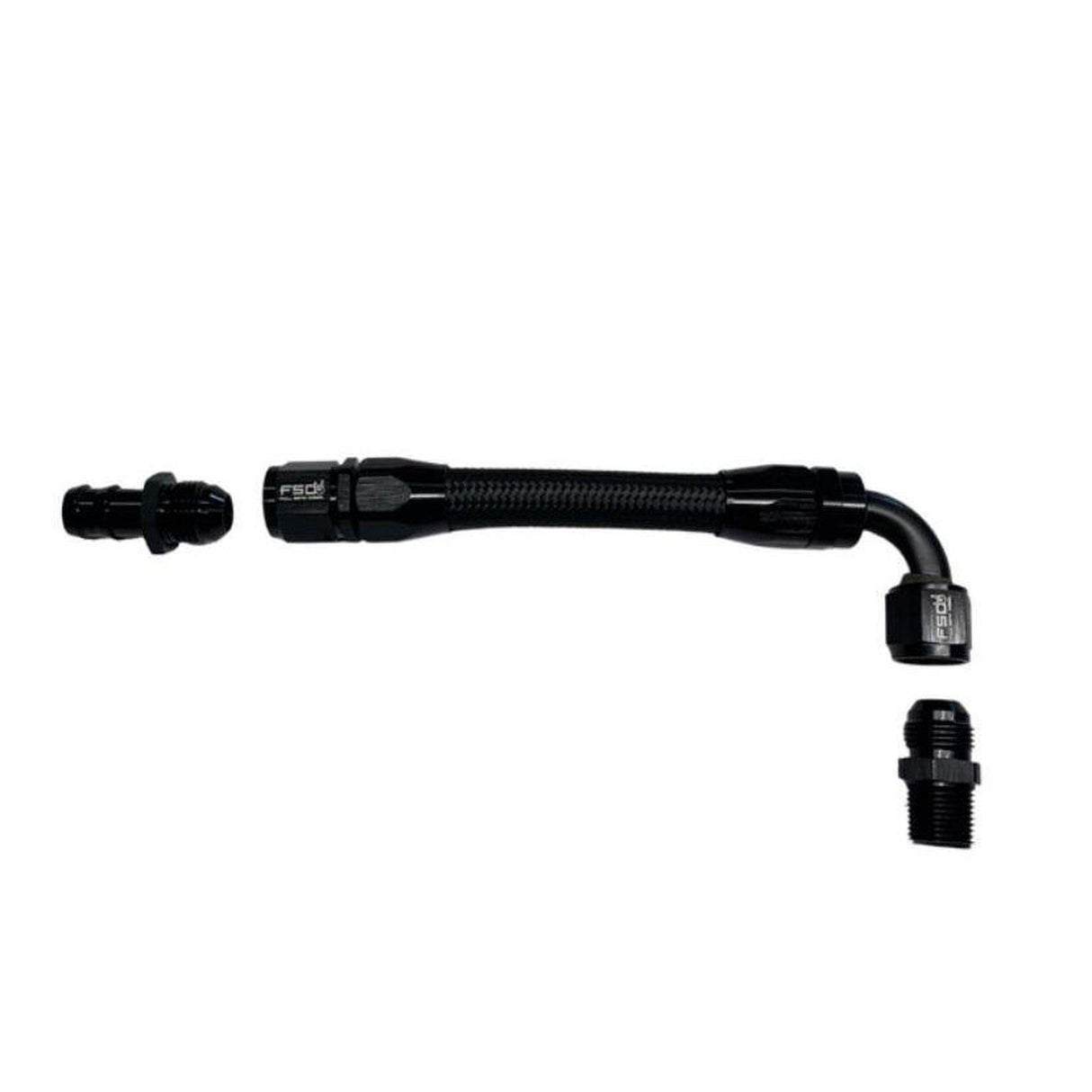 FSD 1998.5+ Dodge Cummins Replacement Top Heater Hose Black Braided-fsd-Full Send Diesel