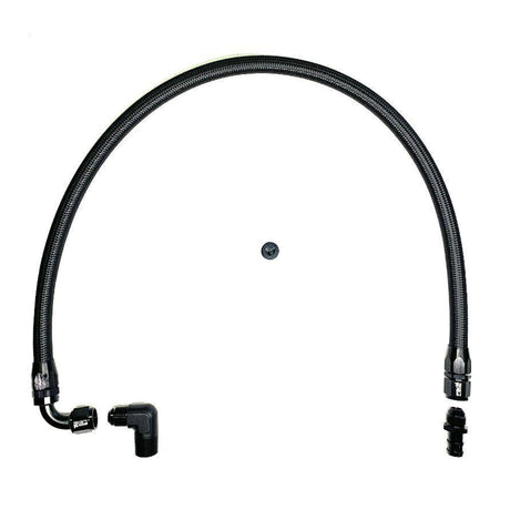FSD 2003-2007 Dodge Cummins Lower Heater Hose Black Braided-fsd-Full Send Diesel